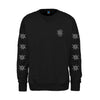 Spin X Gonz - Black Crewneck Heart + Sleeve Logo