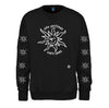 Spin X Gonz - Black Crewneck Front Logo + Sleeves Logo
