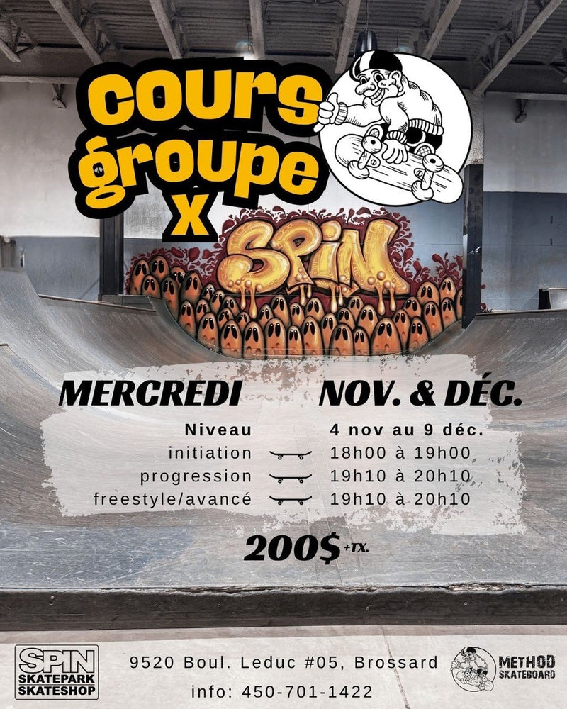 Cours de groupe Method x Spin