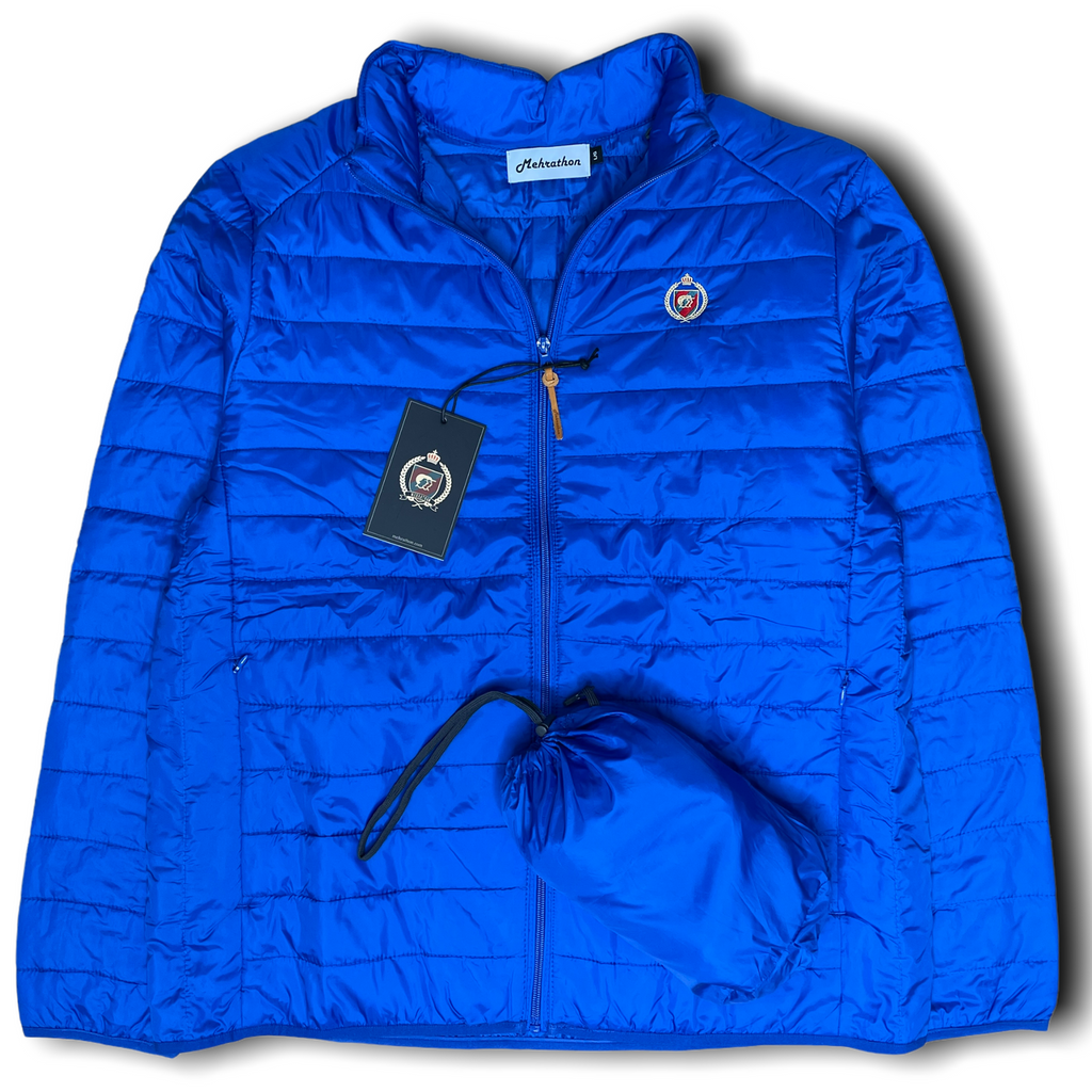 Mehrathon Presidential Packable Puffer Jacket /Electric Blue | Spin ...